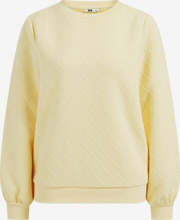 WE Fashion Sweatshirt in Yellow: front