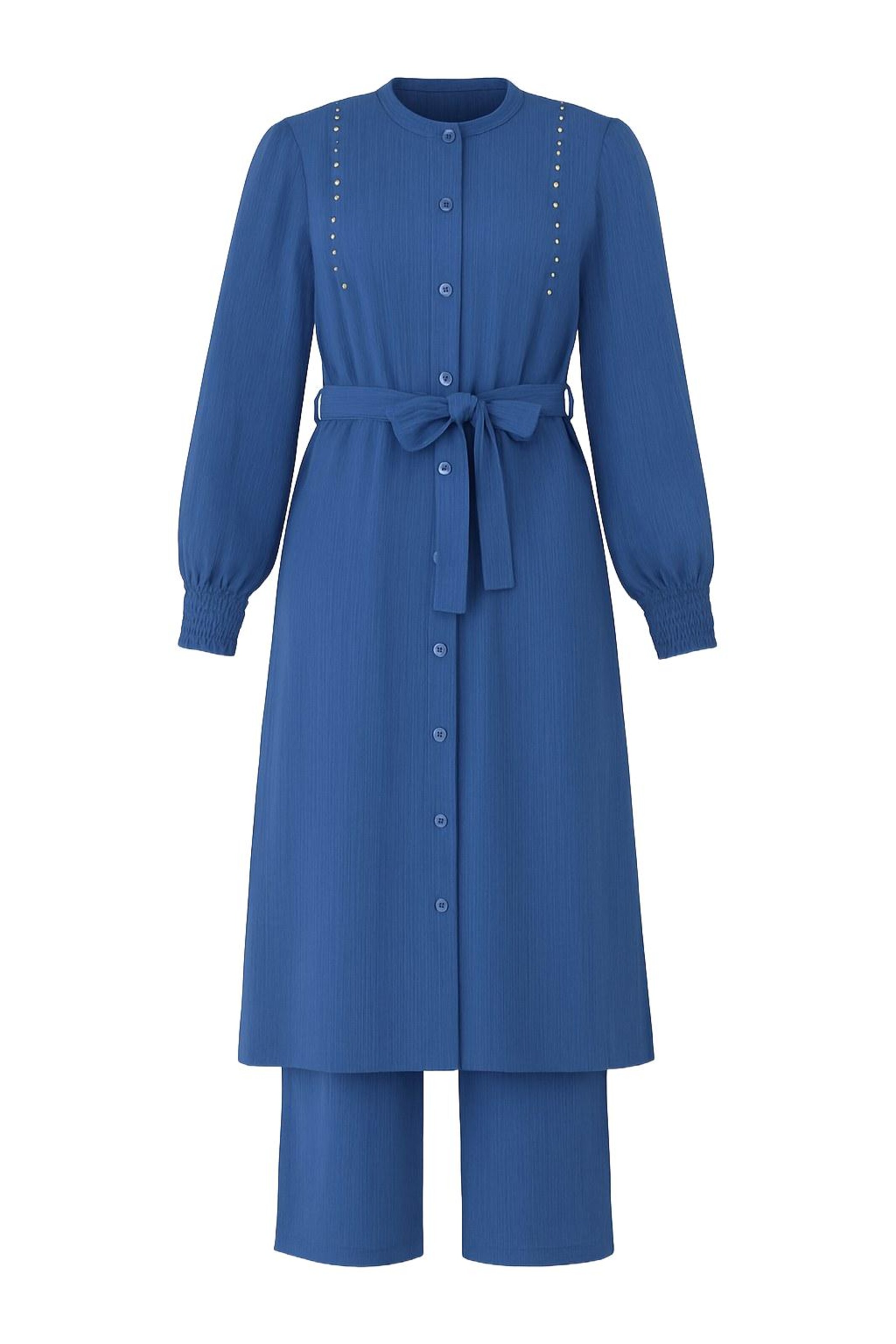 Pantalons de tailleur MODAMIHRAM en bleu : devant