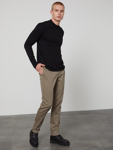 Coupe slim Pantalon chino 'Elias' DAN FOX APPAREL en marron