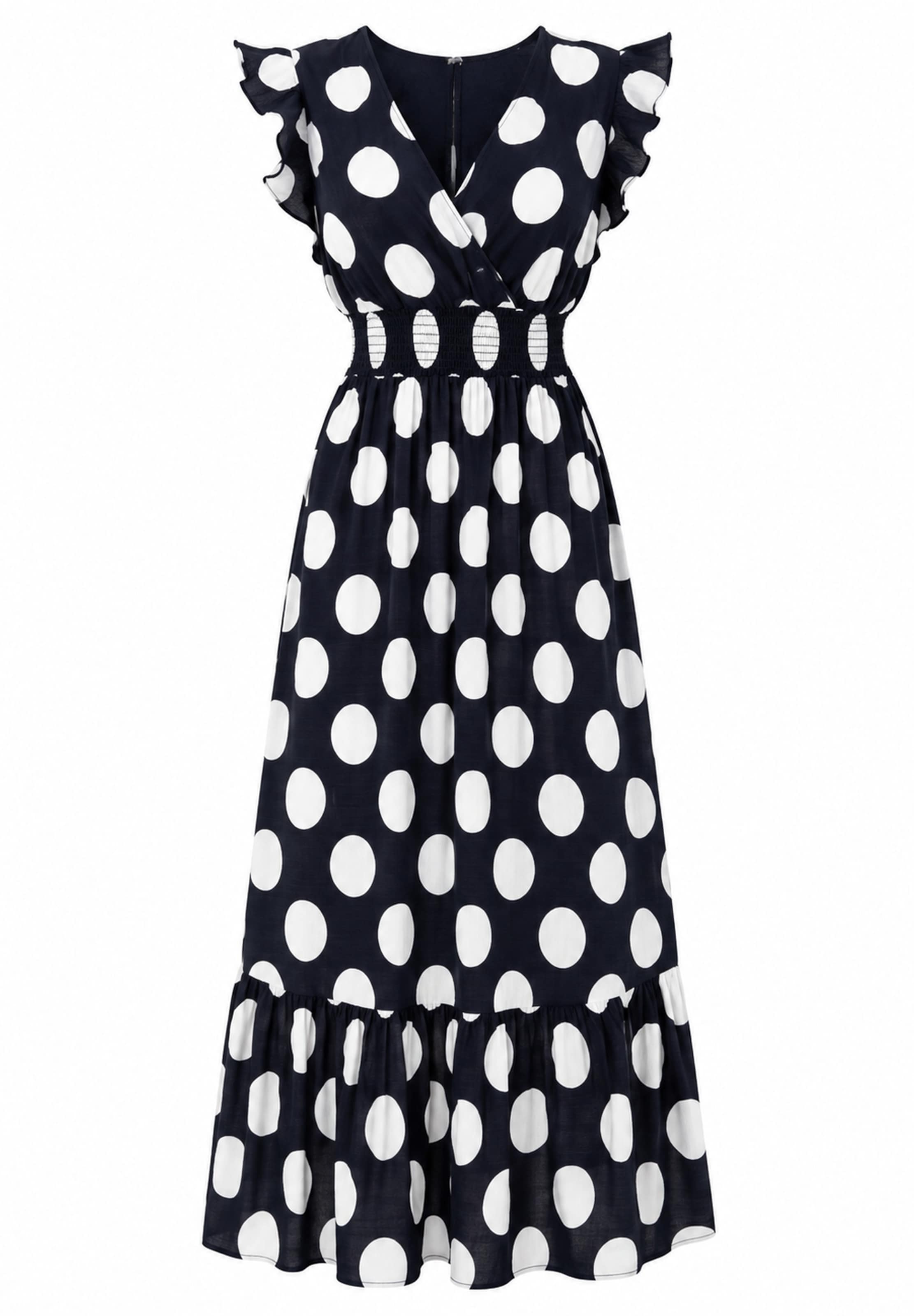 Elara Dress in Black: front