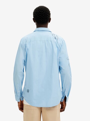 Desigual Regular fit Button Up Shirt in Blue
