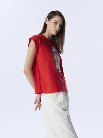 Twist Shirt in Rood