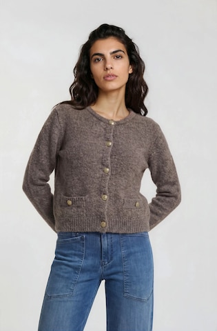 Milano Italy Strickjacke in Braun: Vorderseite