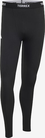 ADIDAS TERREX Skinny Sportovní kalhoty 'Xperior' – černá: přední strana