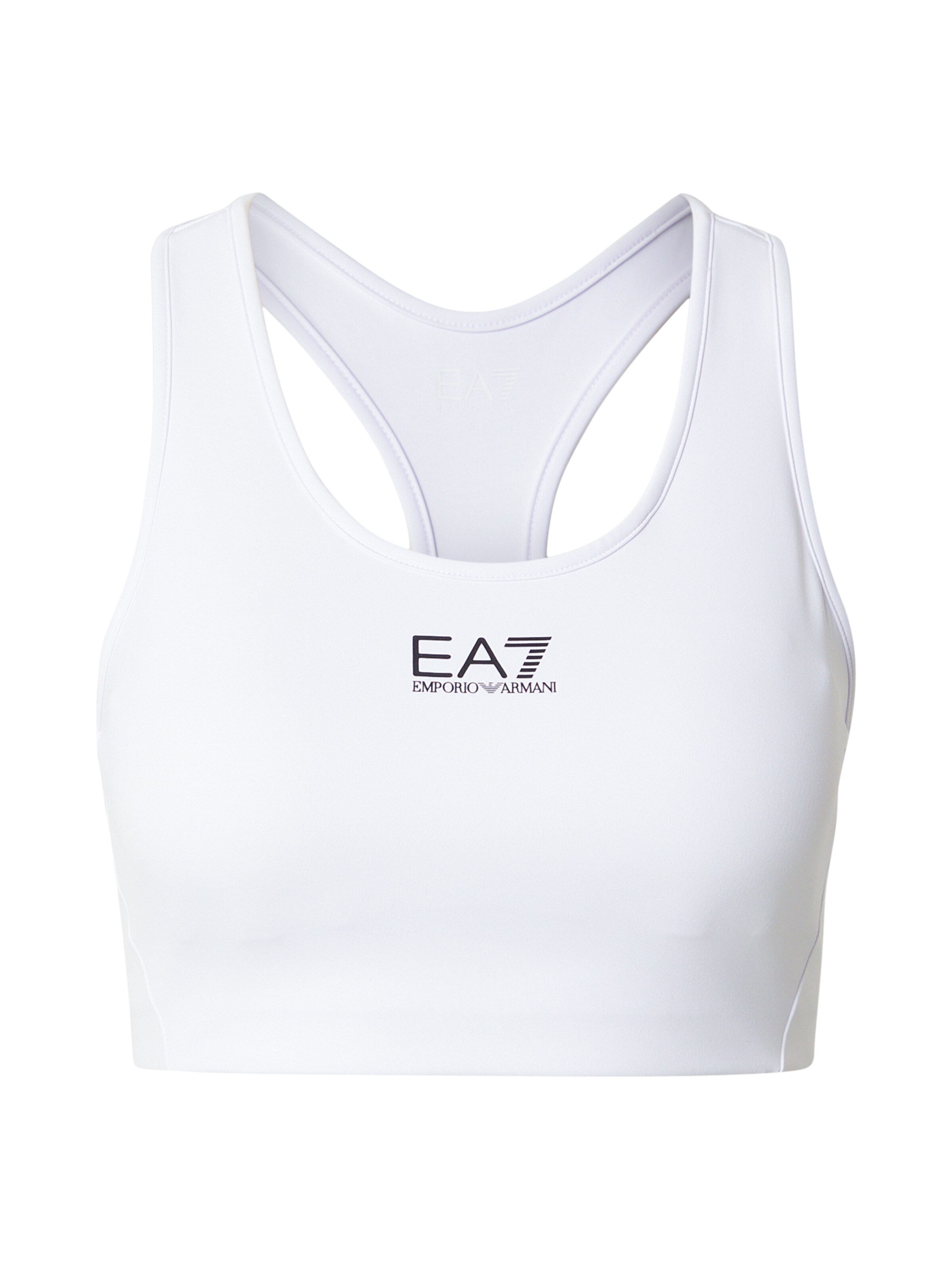 Bustino Reggiseno sportivo di EA7 Emporio Armani in bianco: frontale