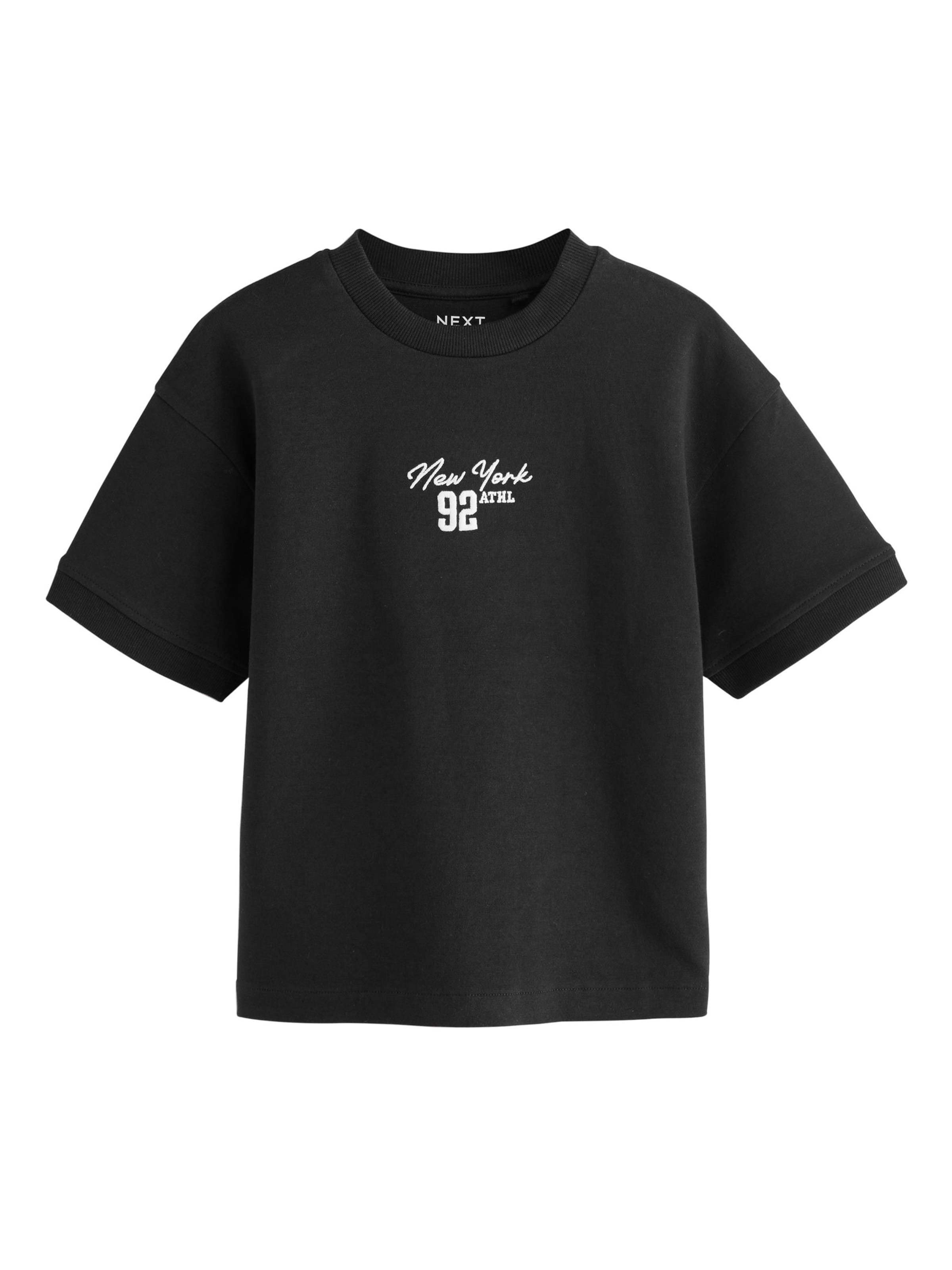 Bluză de molton de la Next pe negru: față