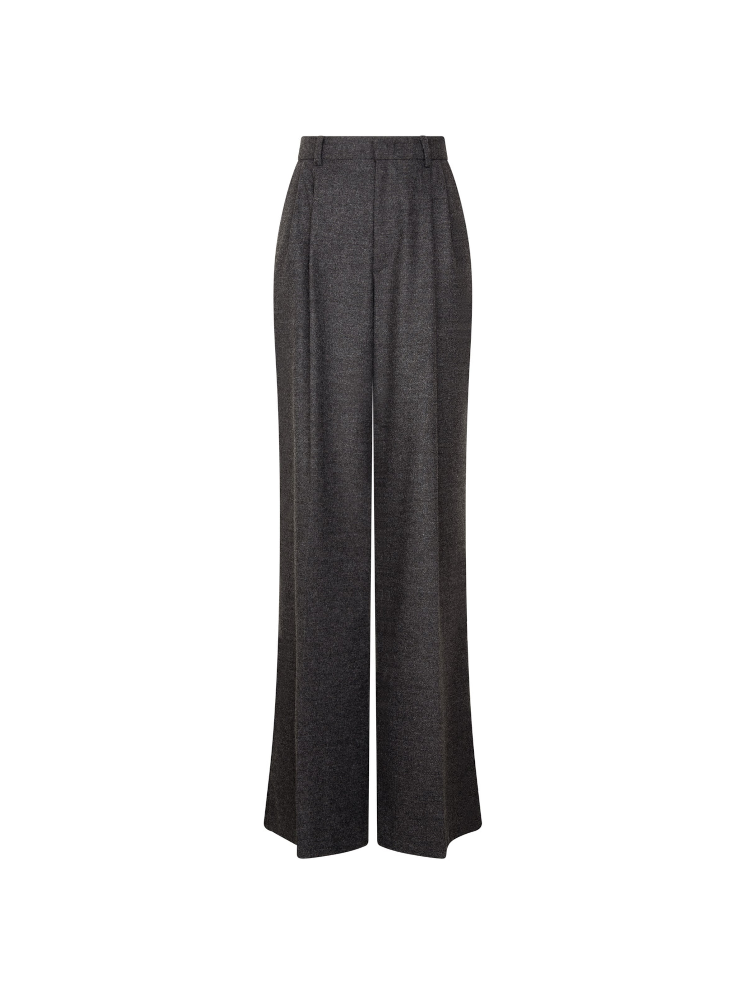 SEIDENSTICKER Regular Bandplooibroek 'Cloudy' in Grijs: voorkant