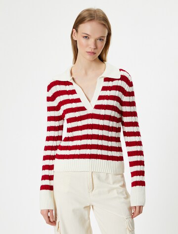 Koton Sweatshirt in Rot: Vorderseite