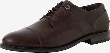Chaussure à lacets MARCO TOZZI en marron : devant