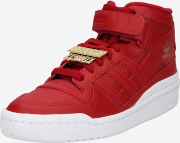 ADIDAS ORIGINALS High-Top Sneakers in Red: front