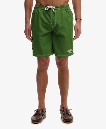 Boardshorts Superdry & Co en vert : devant