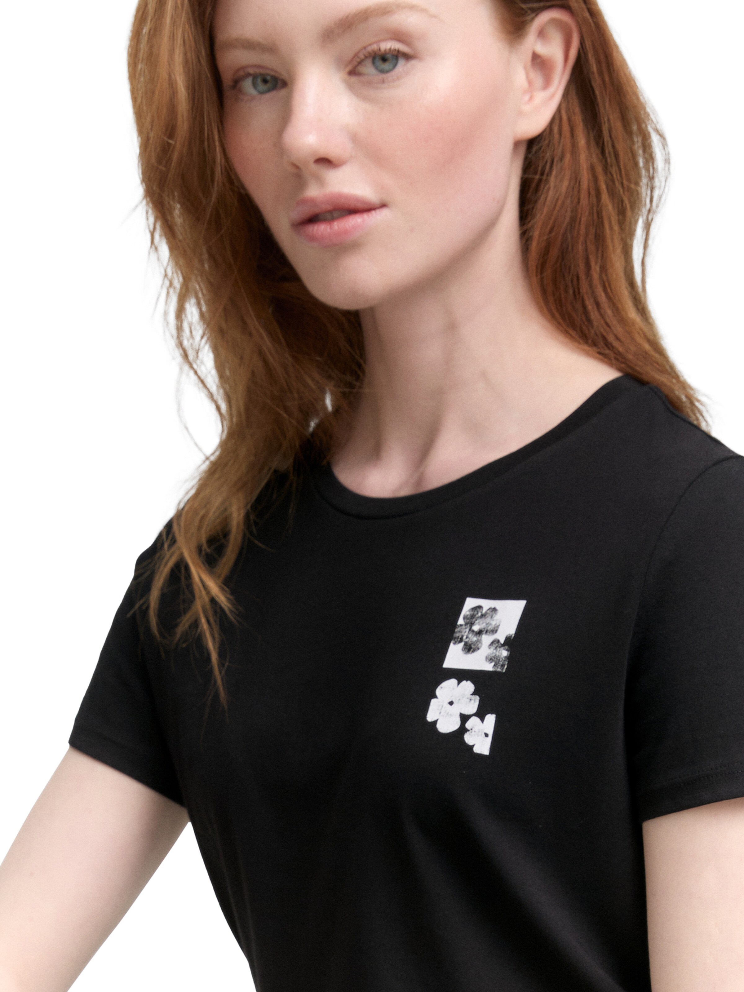 TOM TAILOR DENIM T-shirt i svart