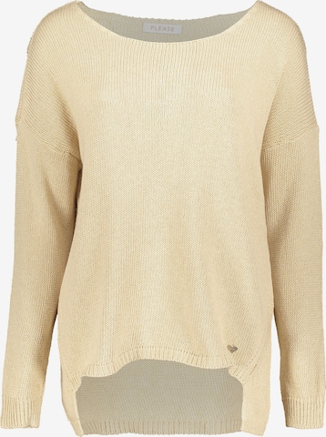 PLEASE Pullover in Gelb: Vorderseite