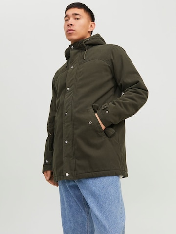 JACK & JONES Between-Seasons Parka 'State' in Green: front