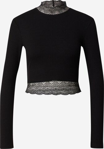 ABOUT YOU Shirt 'Danai Longsleeve' in Zwart: voorkant