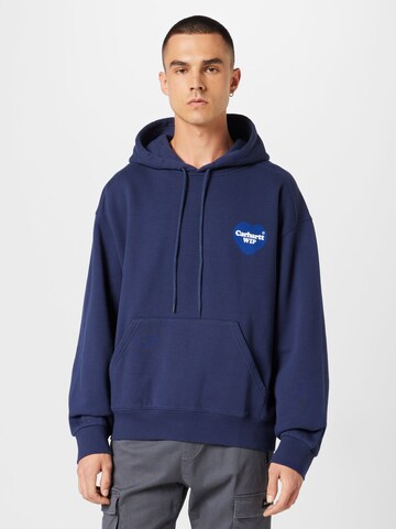 Sweat-shirt Carhartt WIP en bleu : devant