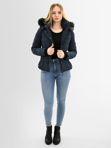 NAVAHOO Winter Jacket 'Chloe' in Blue