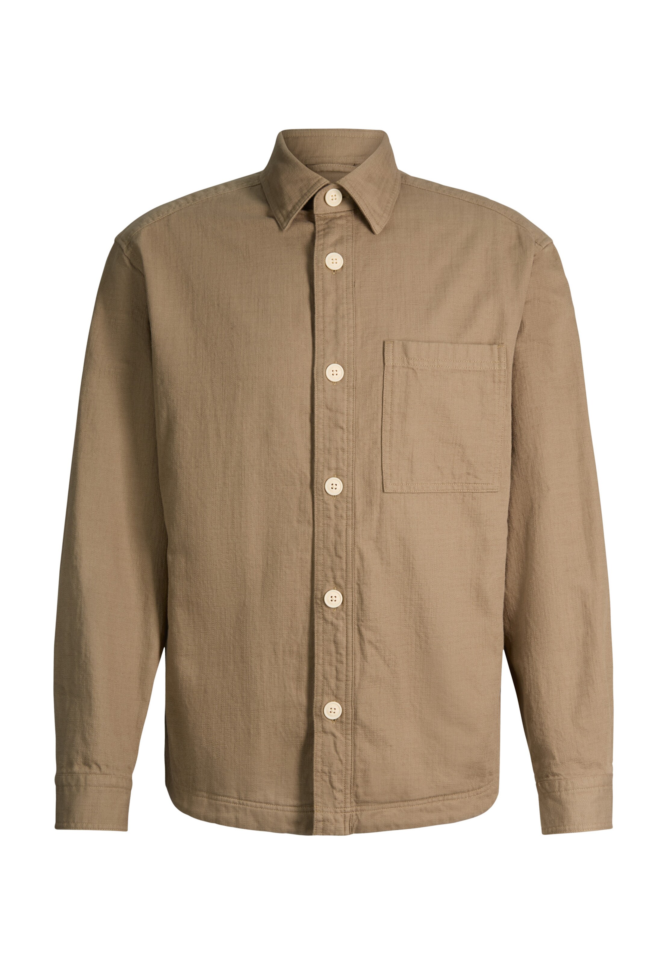 JOOP! Jeans Regular fit Button Up Shirt 'Hadi' in Beige