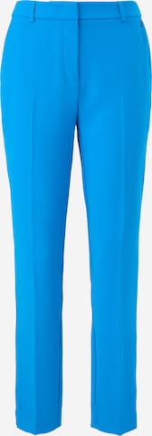 COMMA - Slimfit Pantalón de pinzas en azul: frente