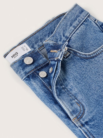 MANGO Regular Jeans 'TIEDYE' in Blauw