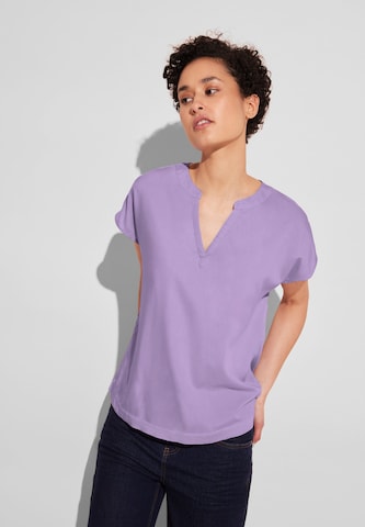 STREET ONE Blouse in Purple: front