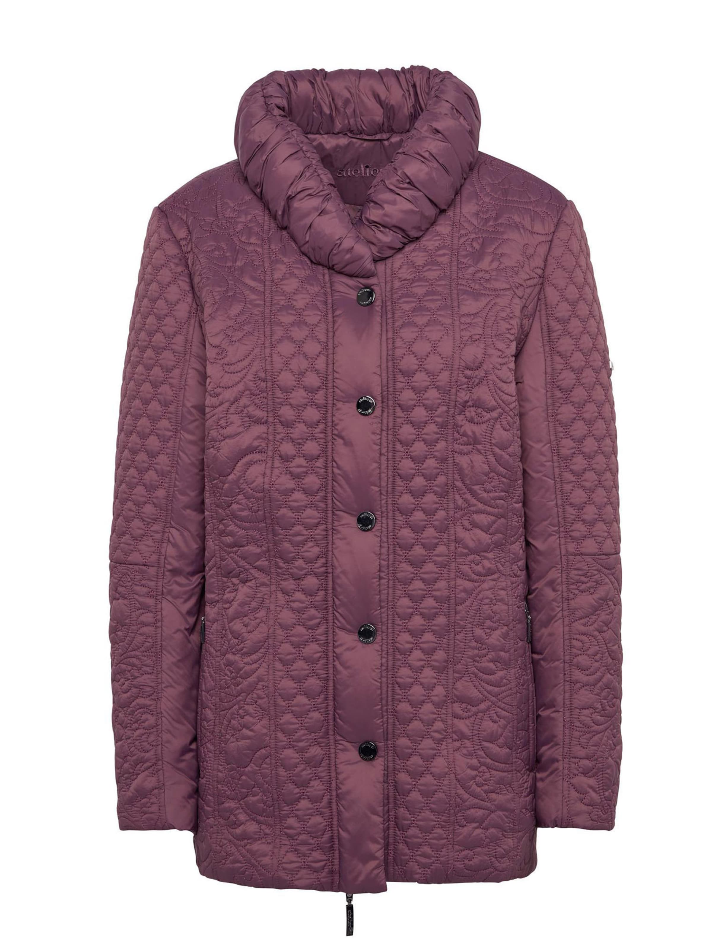 Goldner Übergangsjacke in Lila: Vorderseite