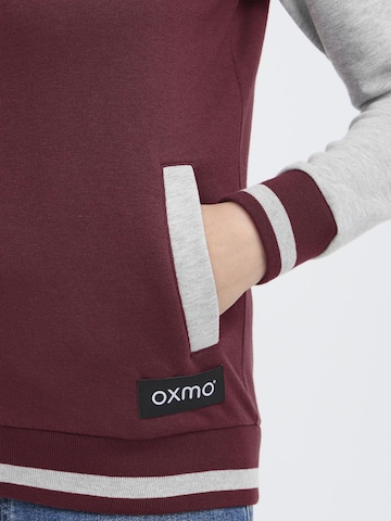 Oxmo - Casaco em moletão ' OXONANA SWEAT JACKET ' em vermelho