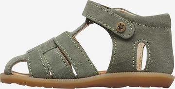 NATURINO Open shoes 'Zaffiro' in Green: front