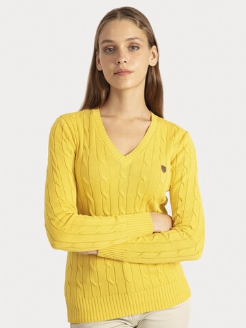 Sir Raymond Tailor Sweater 'Frenze' in Yellow