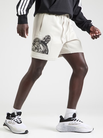 regular Pantaloni sportivi 'Star Wars The Mandalorian' di ADIDAS SPORTSWEAR in bianco: frontale