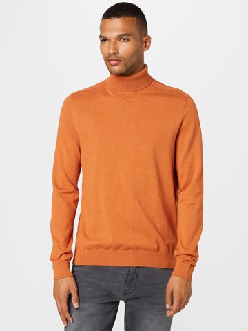 SELECTED HOMME Regular fit Sweater 'Berg' in Orange: front