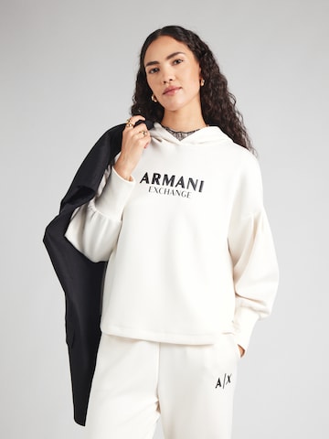 Sweat-shirt ARMANI EXCHANGE en blanc : devant