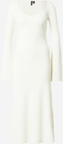 VERO MODA Stickad klänning 'Felicia' i vit: framsida