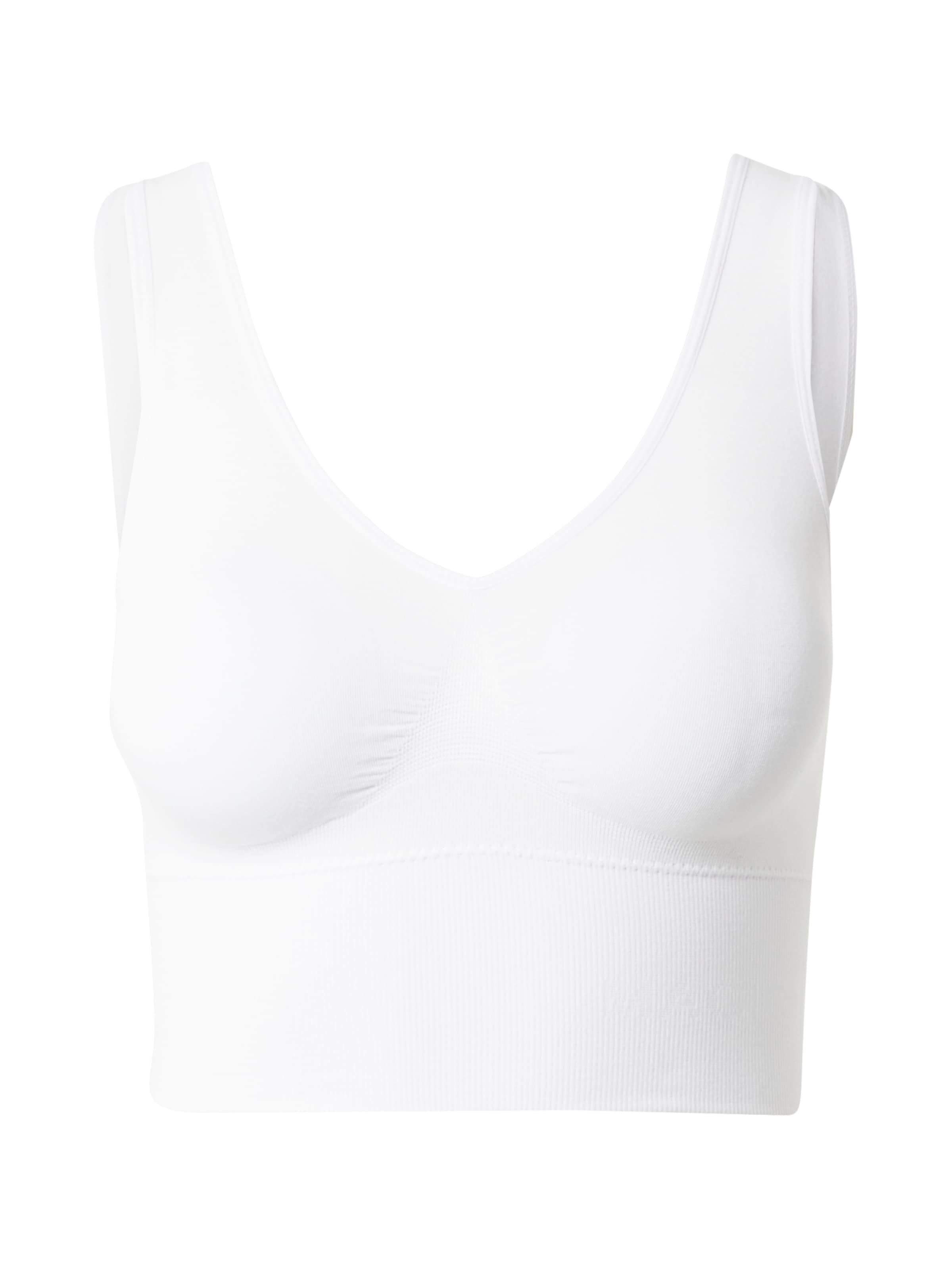 MAGIC Bodyfashion Bygelfri Behå i vit: framsida