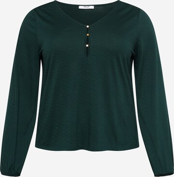 ABOUT YOU Curvy Shirt 'Hedda' in Green: front