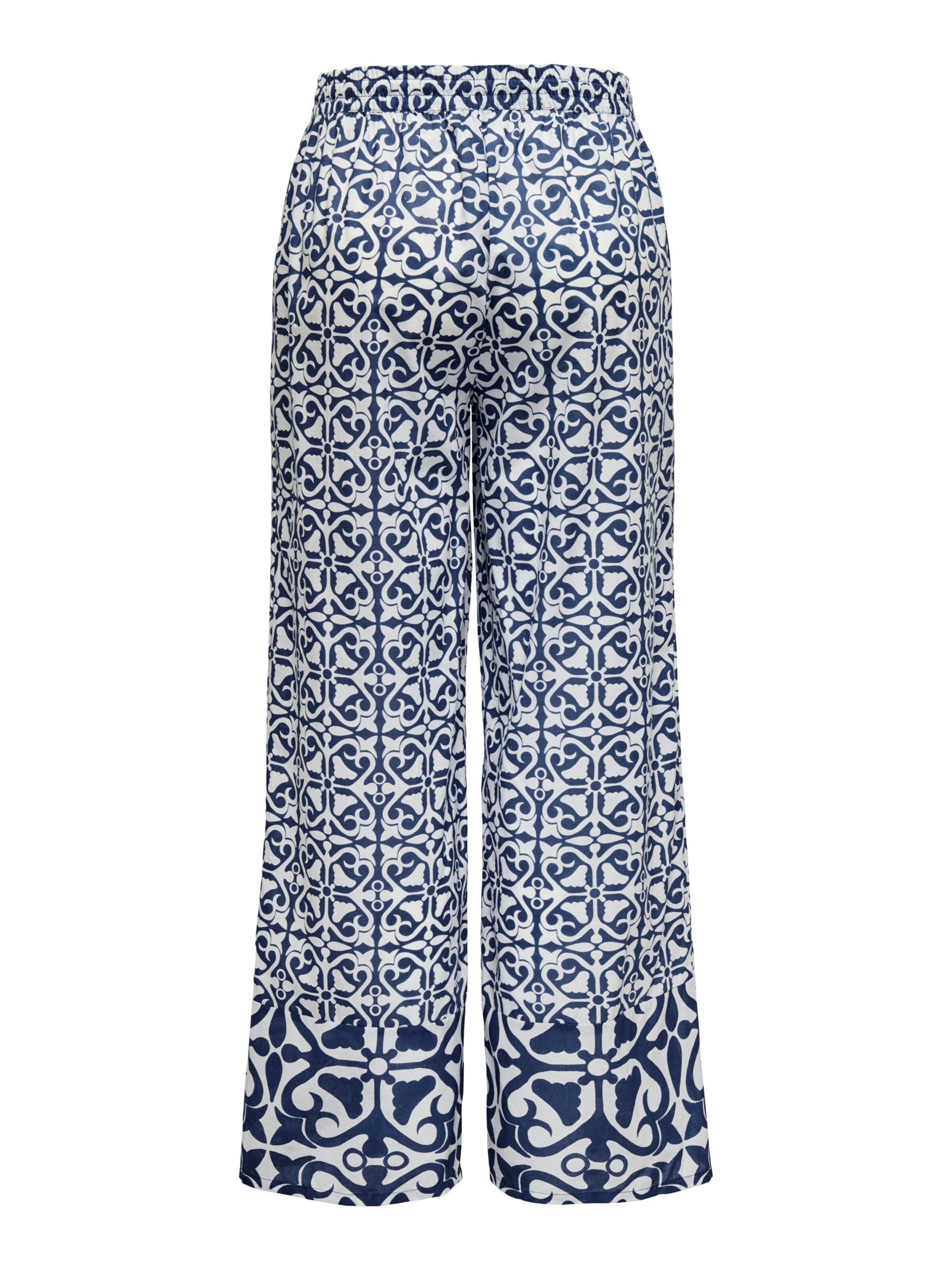 JDY Wide Leg Bukser 'JDYAnna' i blå