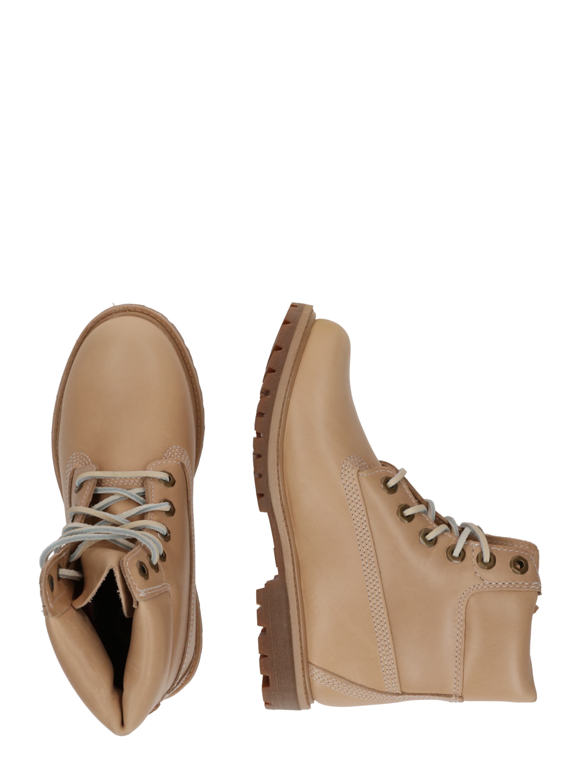 TIMBERLAND Ниски ботуши с връзки в бежово