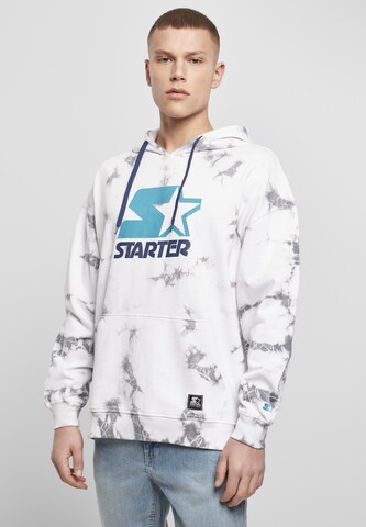 Sweat-shirt Starter Black Label en blanc : devant