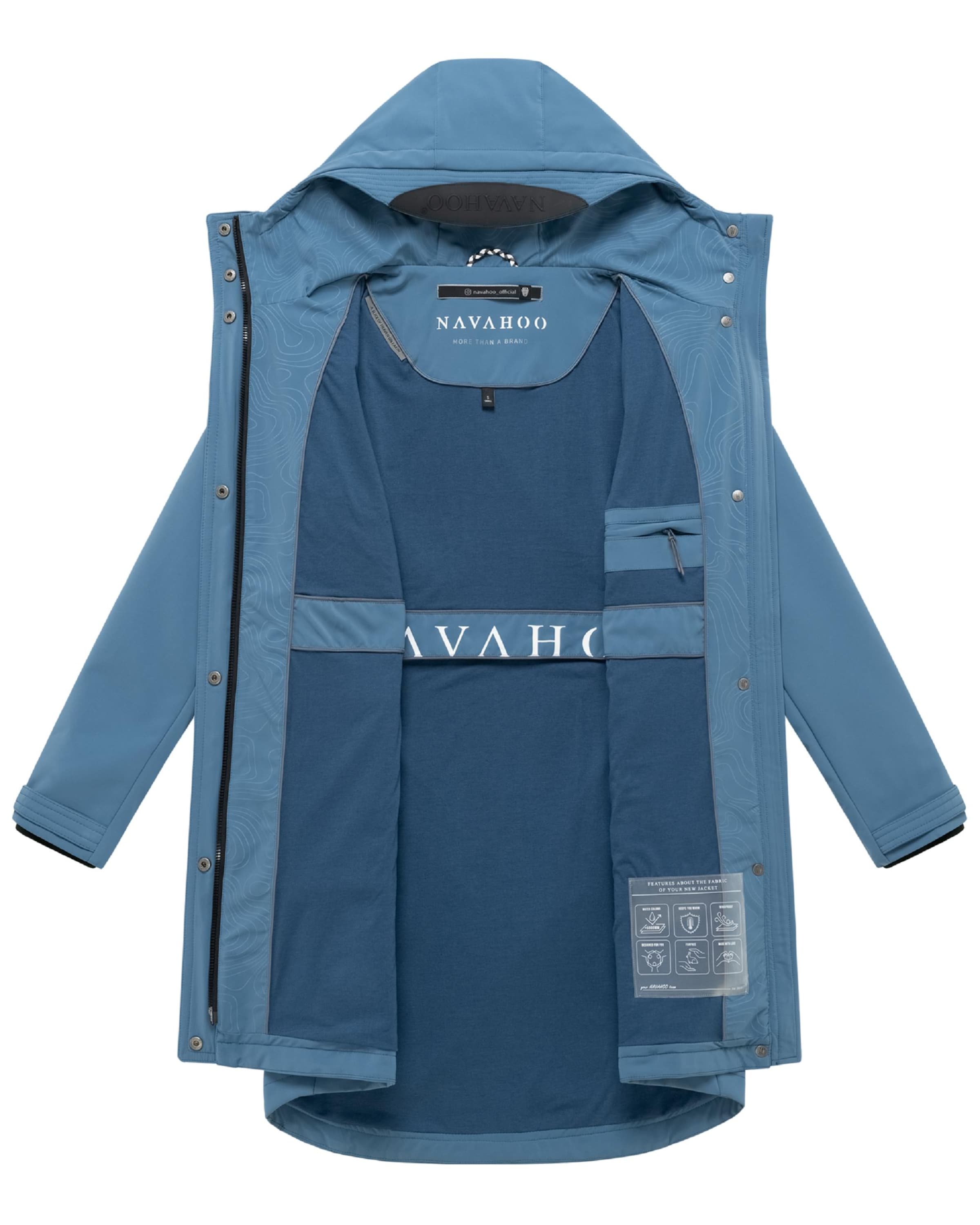 Manteau fonctionnel 'Morgennebel 14' NAVAHOO en bleu