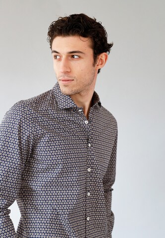 Black Label Shirt Regular Fit Hemd 'Mexico' in Blau