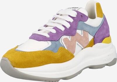 WOMSH Sneaker 'NEW START' in rauchblau / honig / dunkellila / rosé / weiß, Produktansicht