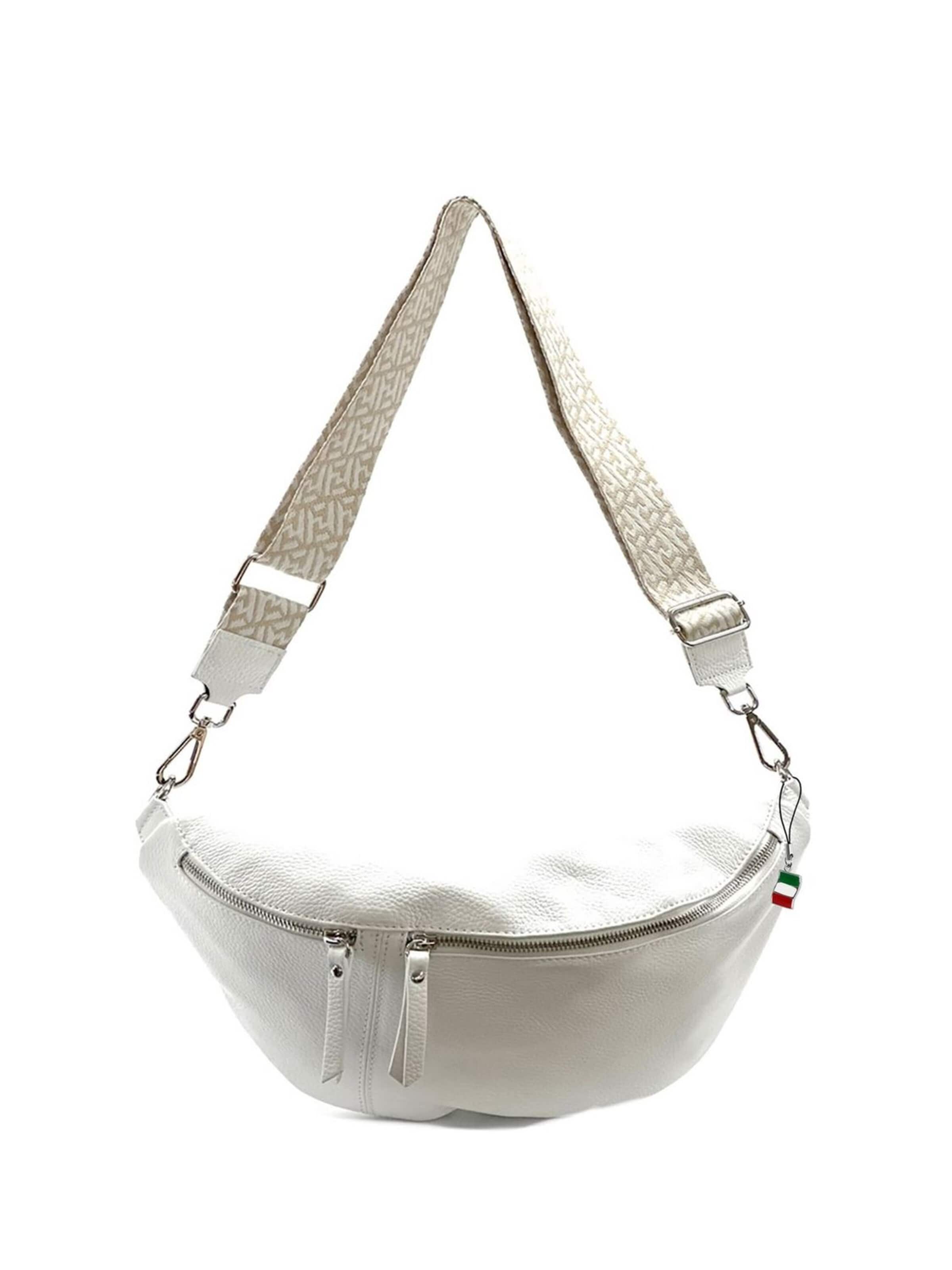 Florence Fanny Pack in White: front