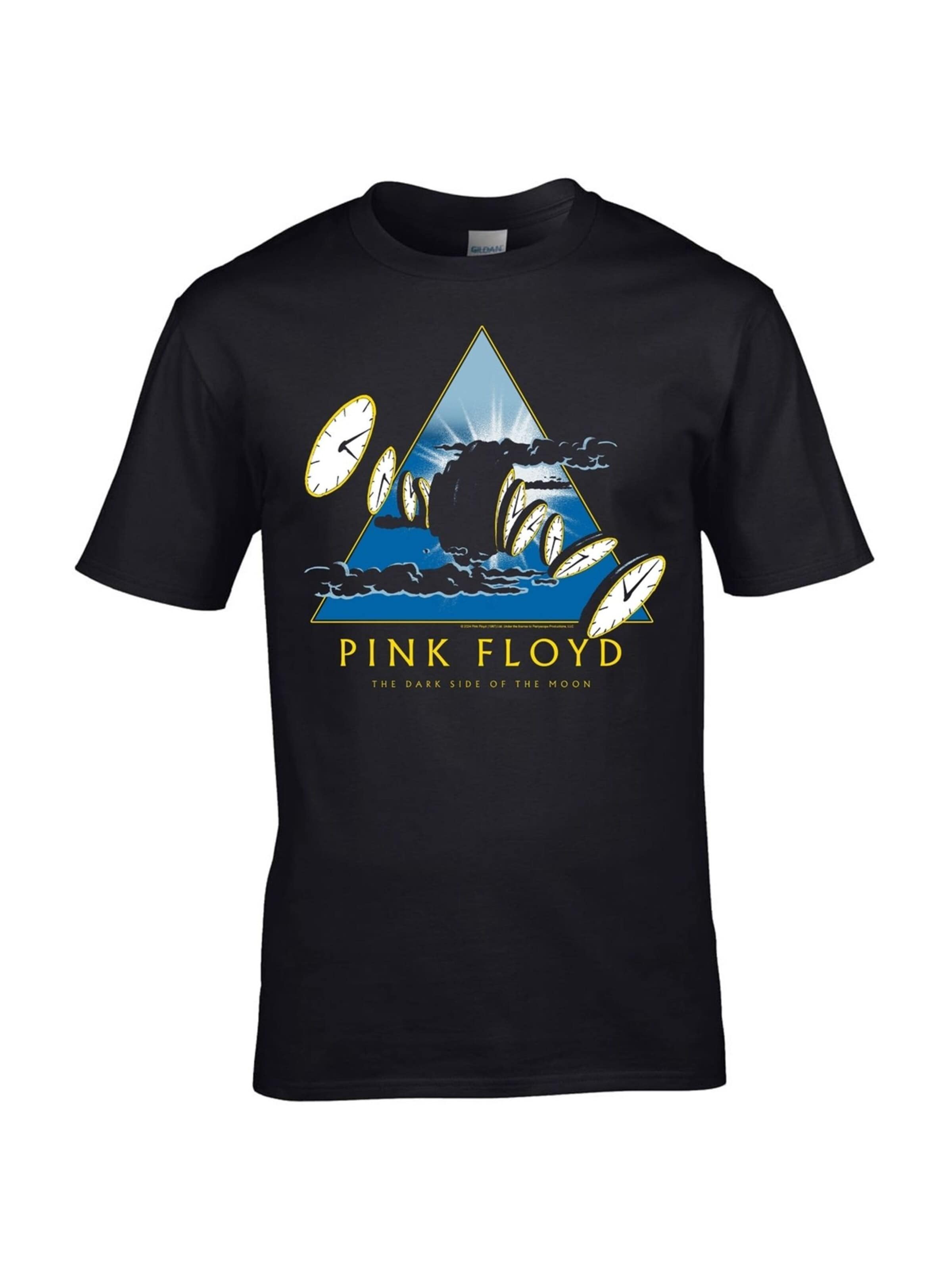 Pink Floyd Shirt 'Pink Floyd The Dark Side of the Moon Time T-Shirt' in Black: front