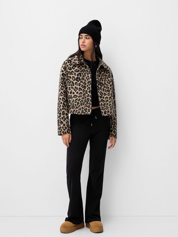 Bershka Flared Trousers in Black
