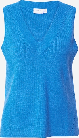VILA Pletená vesta 'Ril' – modrá: přední strana
