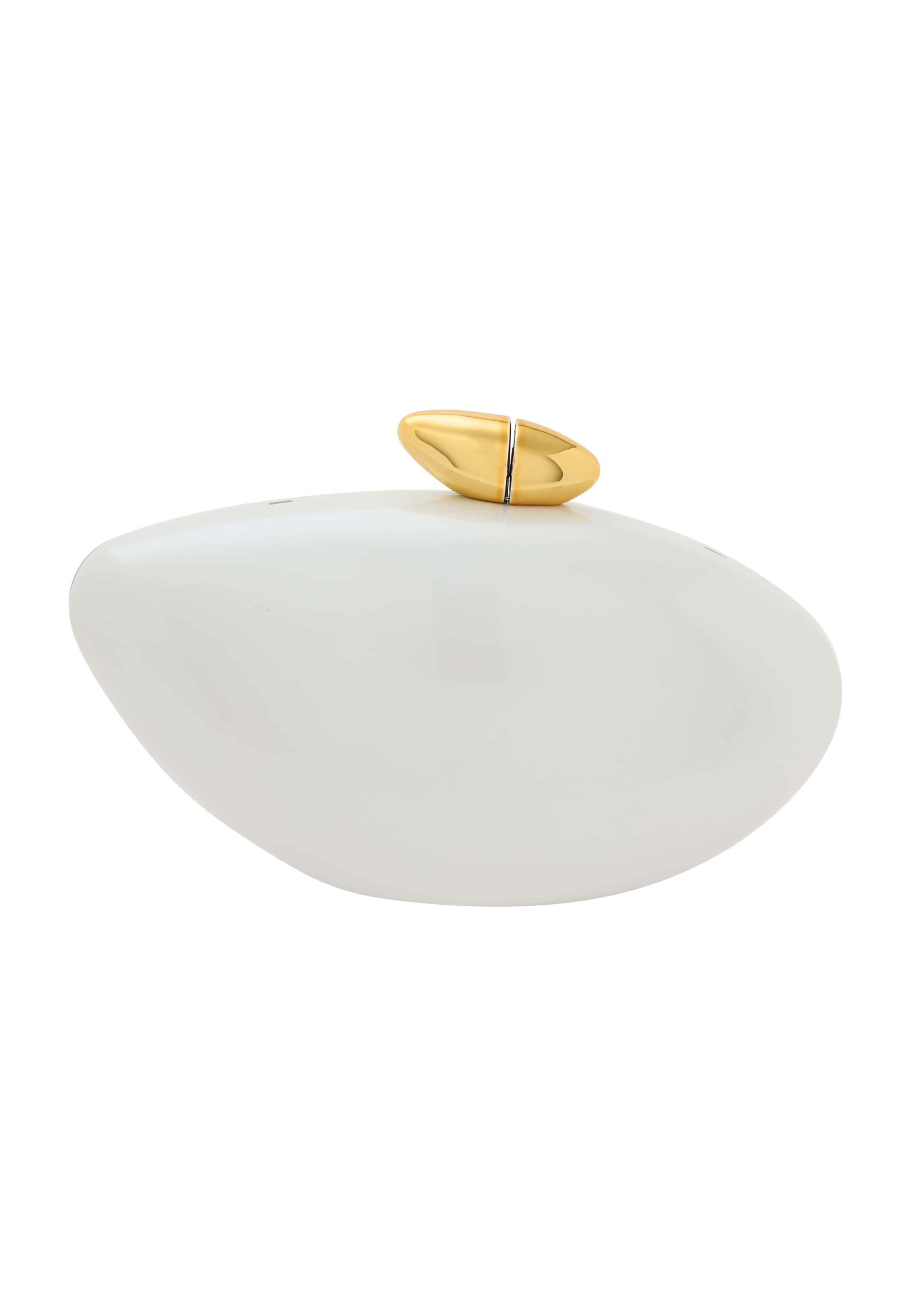 myMo at night Clutch in Weiß: Vorderseite