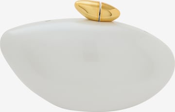 KRZY Clutch in White: front