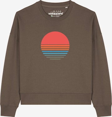Watapparel Sweatshirt 'Abstract 03' in Braun: Vorderseite