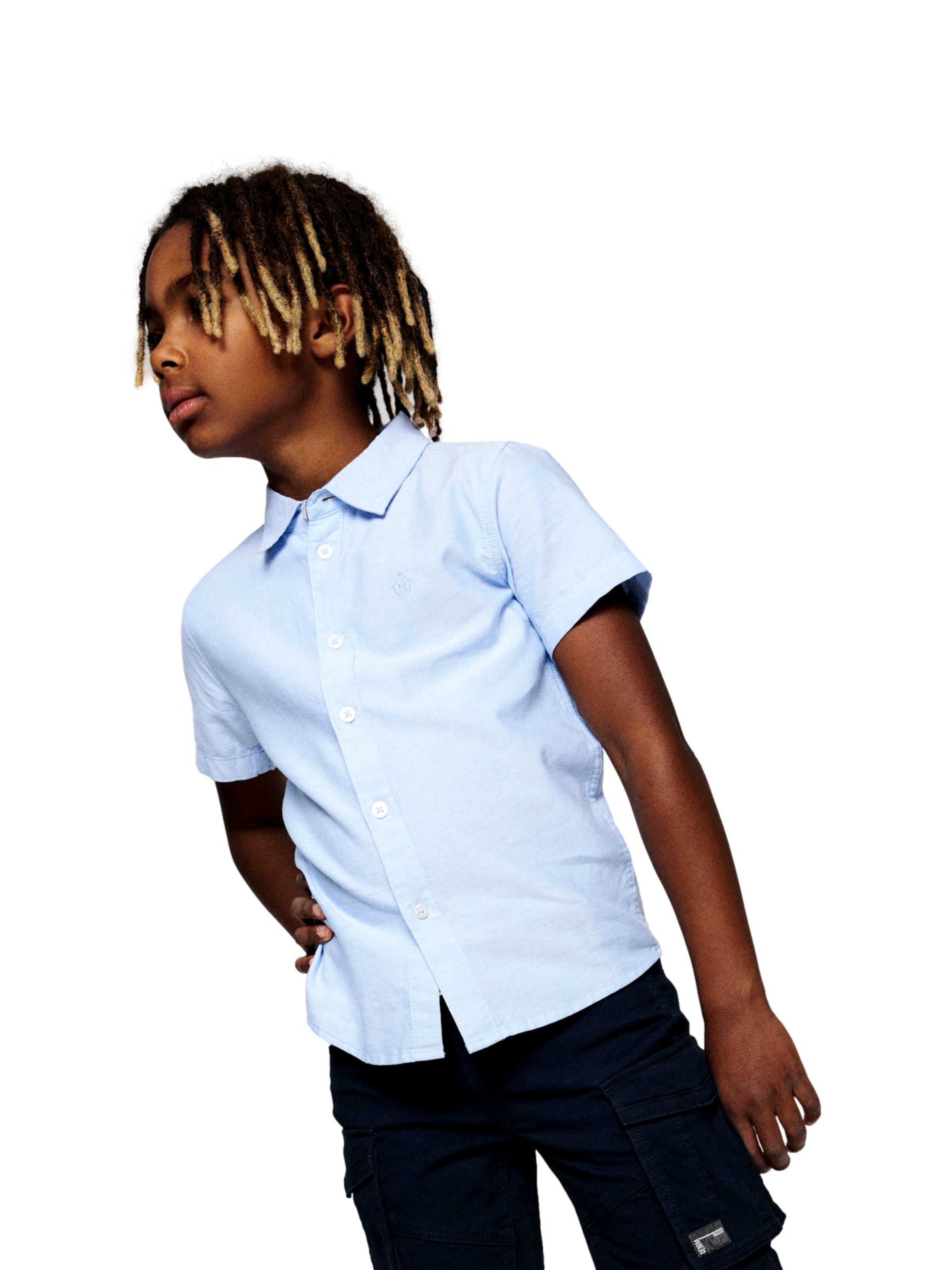 Coupe regular Chemise 'Newsa' NAME IT en bleu : devant