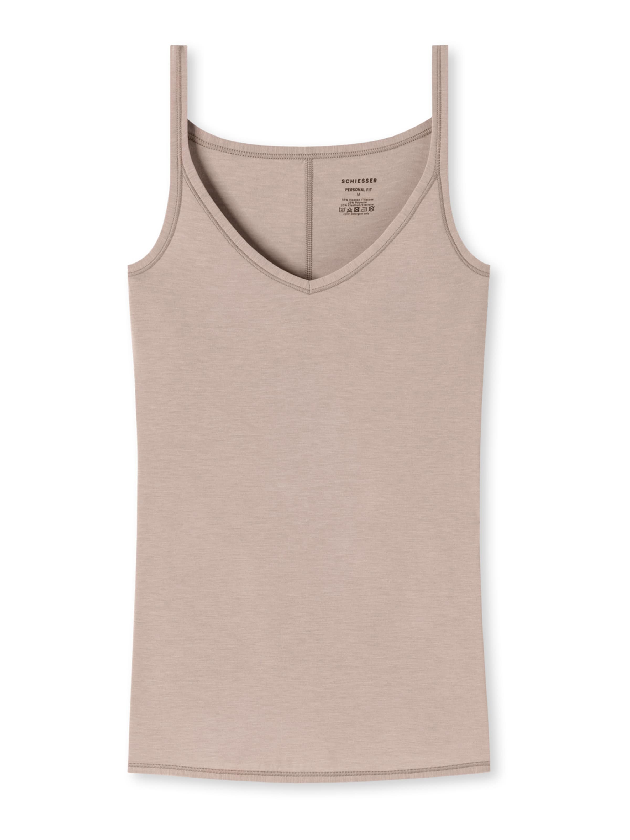 SCHIESSER Onderhemd in Bruin: voorkant